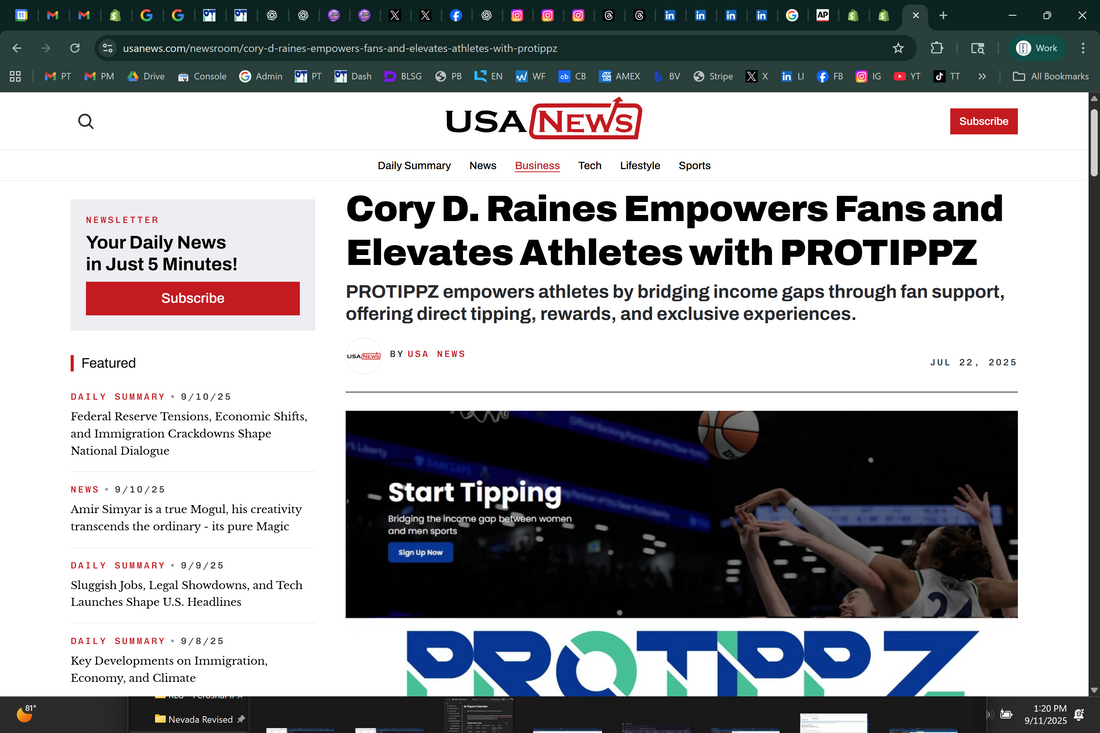 Cory D. Raines Empowers Fans and Elevates Athletes with PROTIPPZ