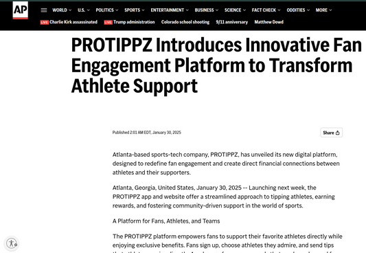 PROTIPPZ Introduces Innovative Fan Engagement Platform to Transform Athlete Support