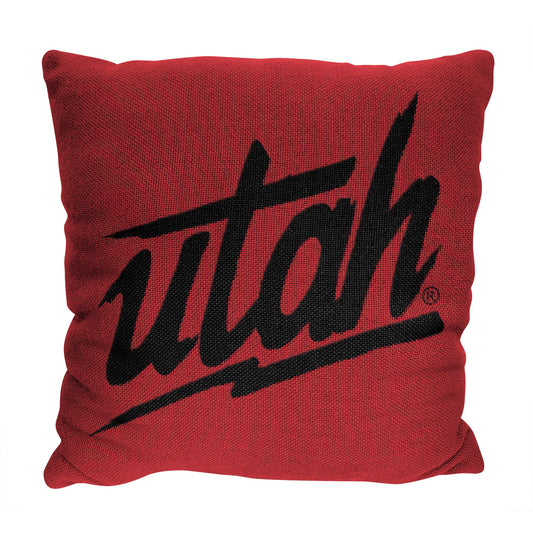Utah OFFICIAL NCAA "Invert" Woven Pillow; 20" x 20"