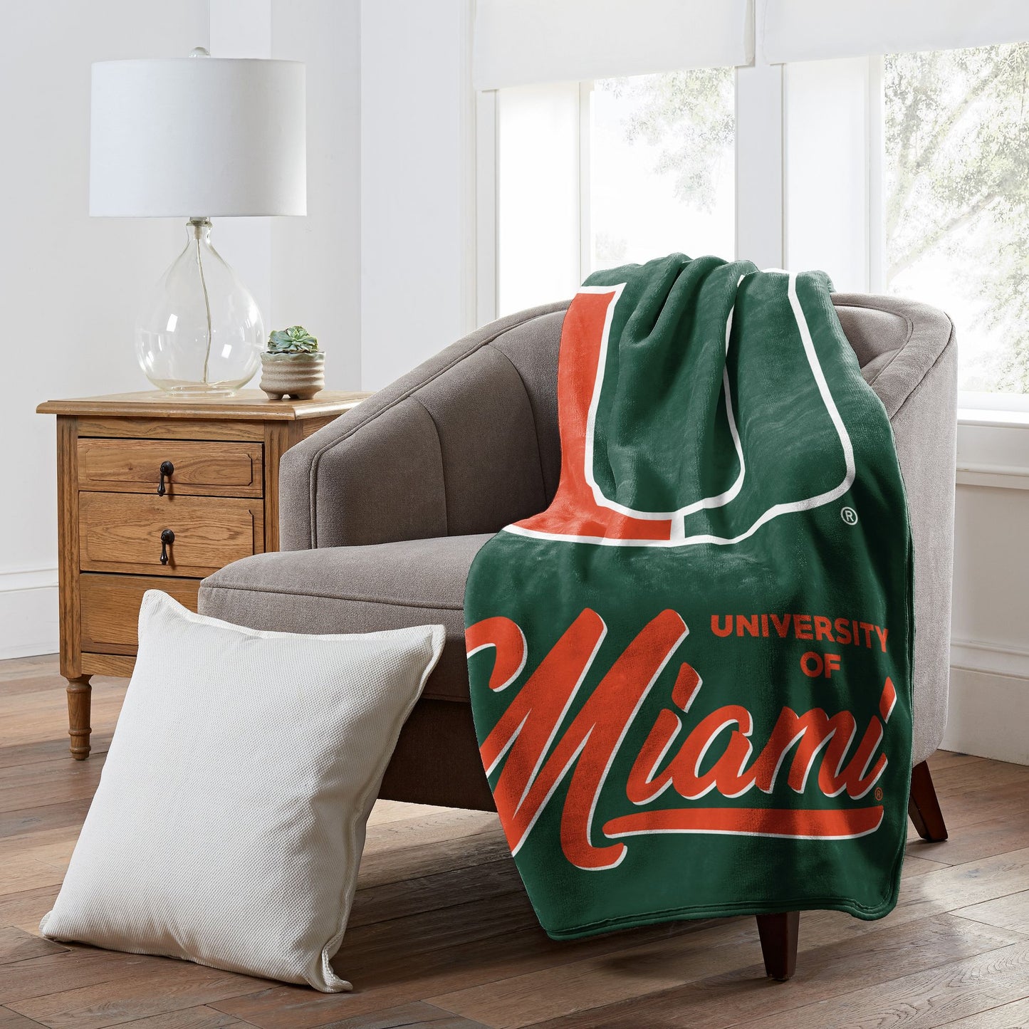 Miami OFFICIAL NCAA "Signature" Raschel Throw Blanket