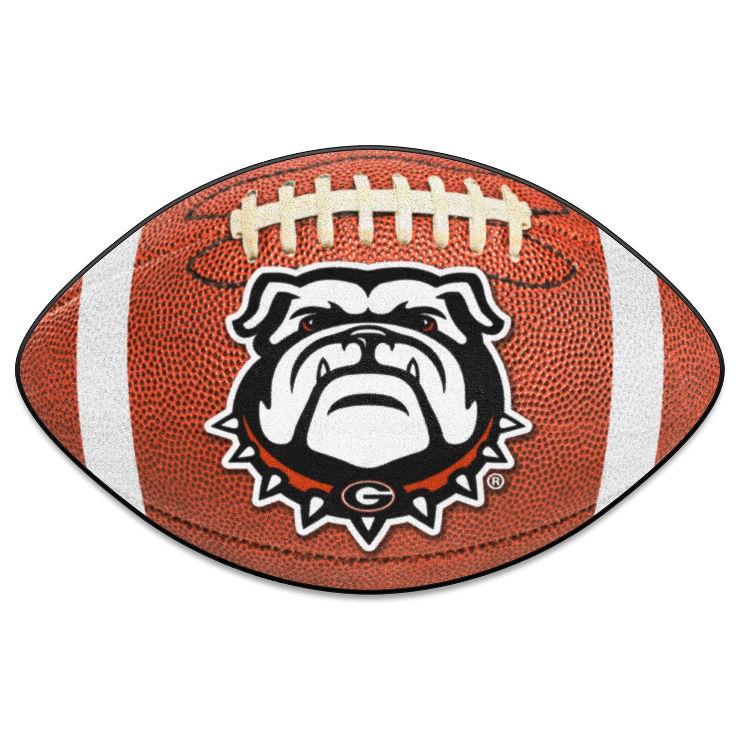 Georgia Black New Bulldog Football Rug 20.5"x32.5"