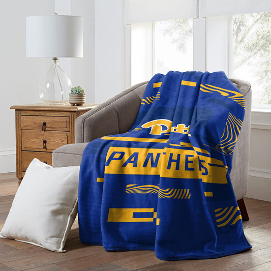 PITTSBURGH OFFICIAL NCAA "Digitize" Raschel Throw Blanket; 60" x 80"