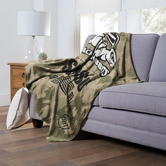 South Dakota St OFFICIAL NCAA OHT "Special Ops" Silk Touch Throw Blanket; 50" x 60"
