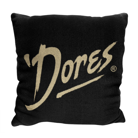 Vanderbilt OFFICIAL NCAA "Invert" Woven Pillow; 20" x 20"