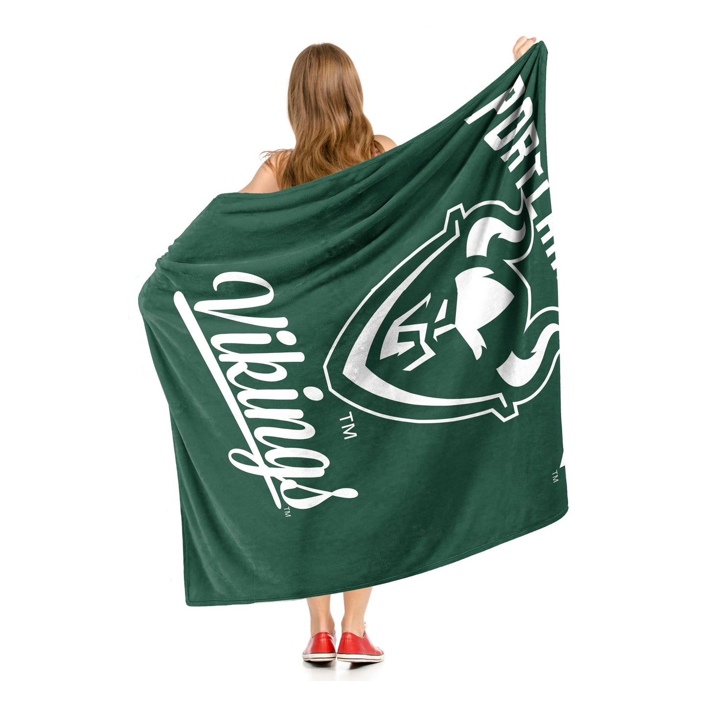 Portland State OFFICIAL NCAA "Alumni" Silk Touch Throw Blanket; 50" x 60"