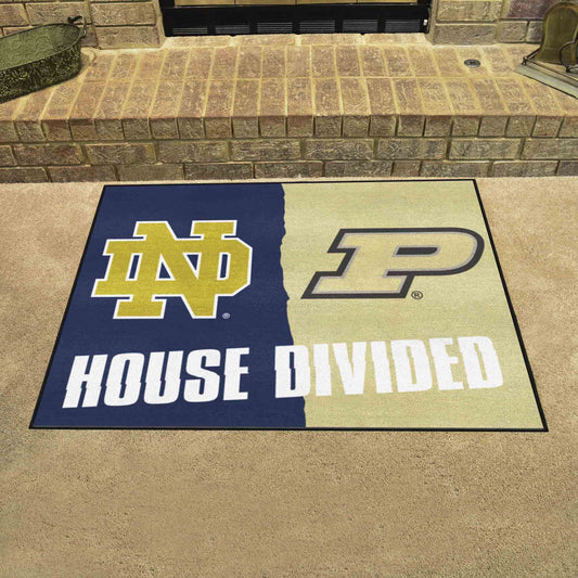 Notre Dame - Purdue House Divided Rug 33.75"x42.5"