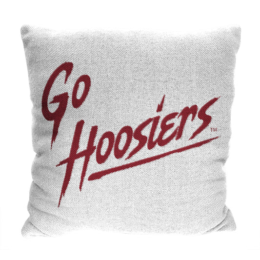 Indiana OFFICIAL NCAA "Invert" Woven Pillow; 20" x 20"