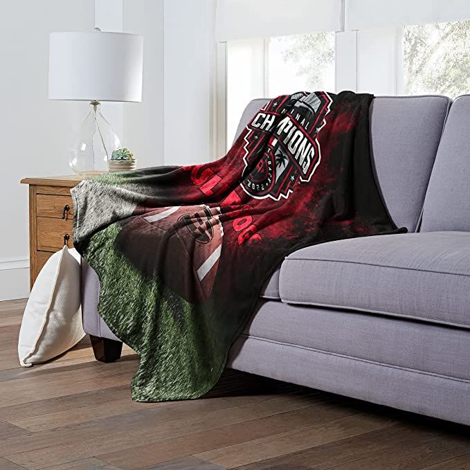 Northwest NCAA Georgia Bulldogs 2022 National Football Champions Silk Touch Throw Blanket, 50" x 60", Radial