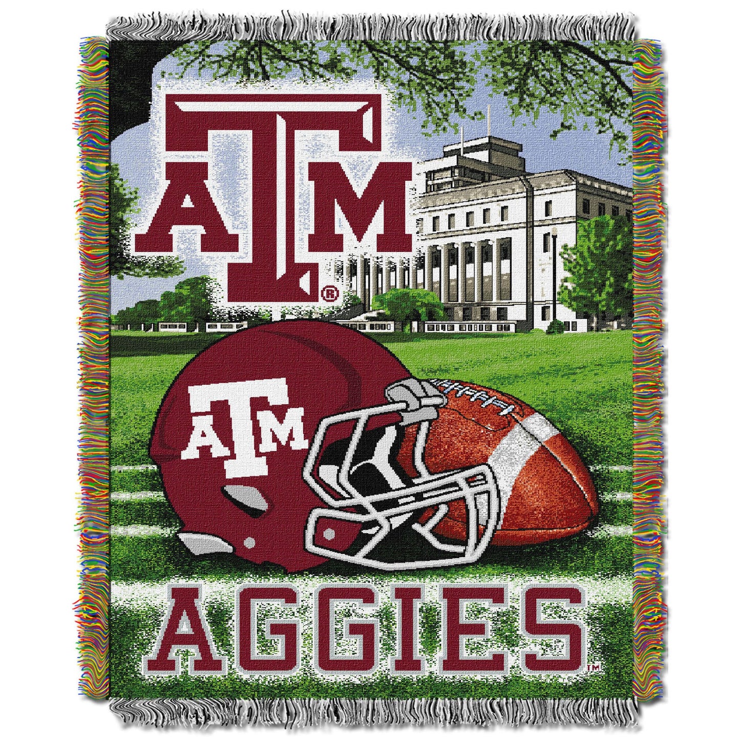 Texas A&M OFFICIAL Collegiate "Home Field Advantage" Woven Tapestry Throw