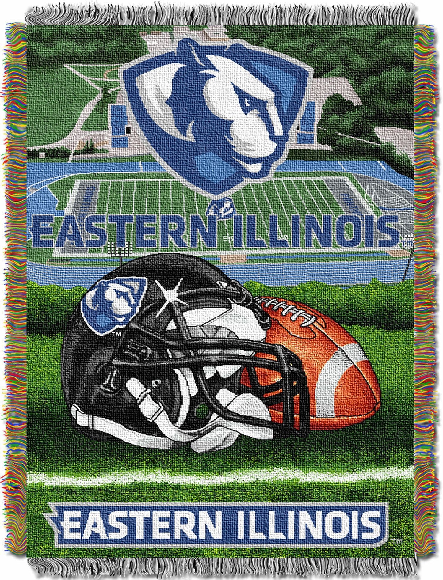 Eastern Illinois OFFICIAL Collegiate "Home Field Advantage" Woven Tapestry Throw
