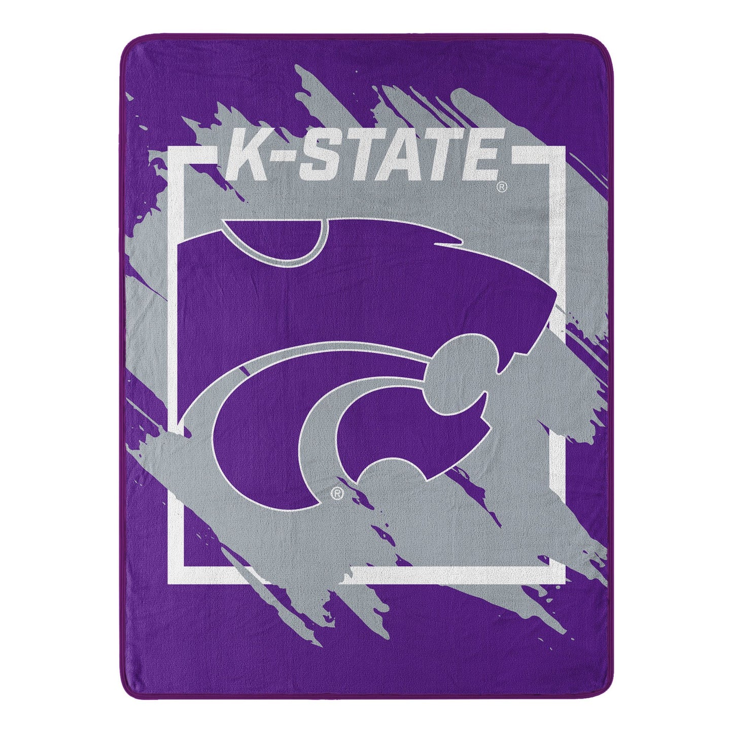 KANSAS STATE OFFICIAL NCAA "Halftone" Micro Raschel Throw Blanket; 46" x 60"