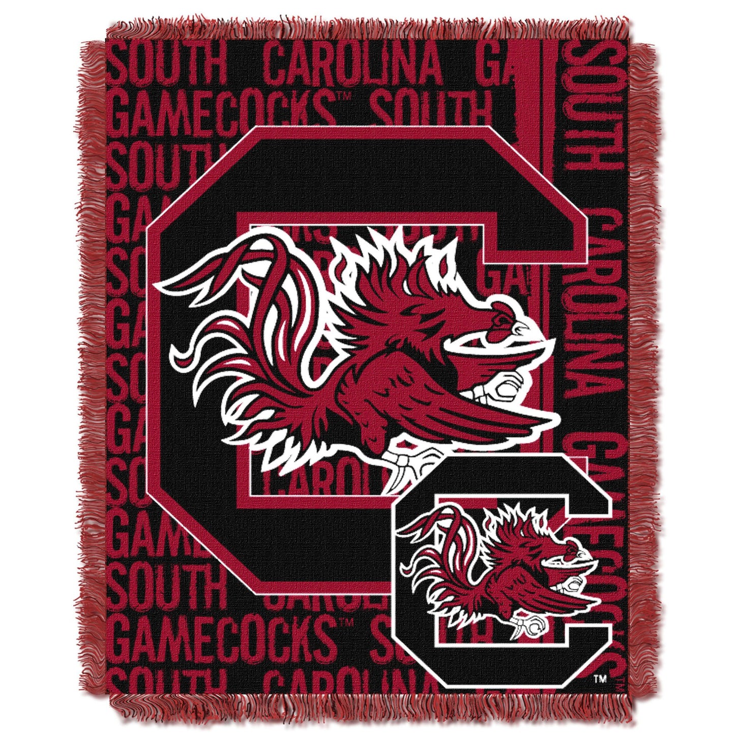 South Carolina OFFICIAL Collegiate "Double Play" Woven Jacquard Throw