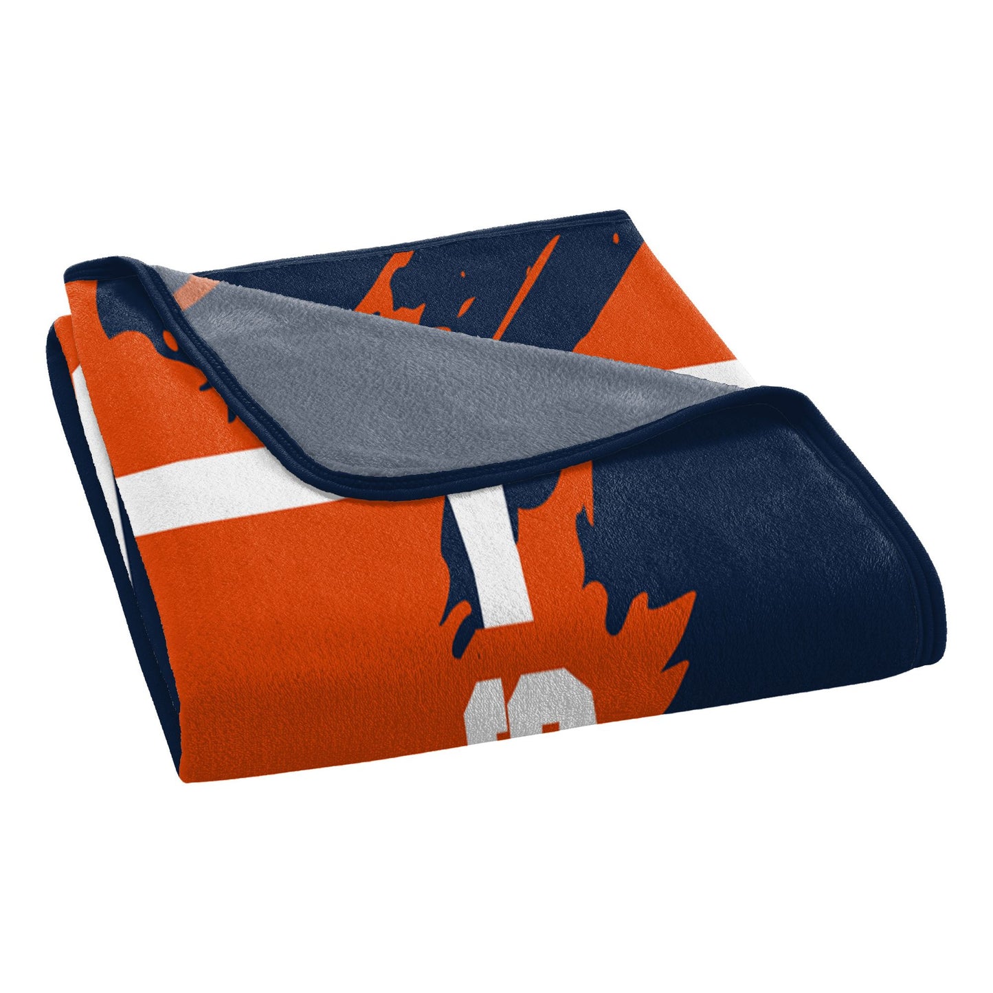 SYRACUSE OFFICIAL NCAA "Halftone" Micro Raschel Throw Blanket; 46" x 60"