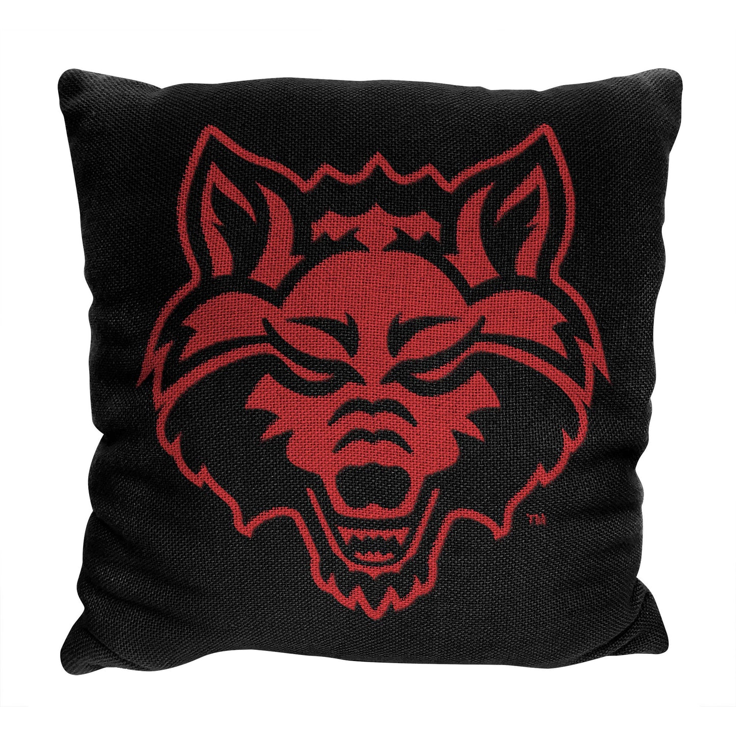 Arkansas State OFFICIAL NCAA "Invert" Woven Pillow; 20" x 20"