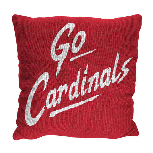 Lamar OFFICIAL NCAA "Invert" Woven Pillow; 20" x 20"