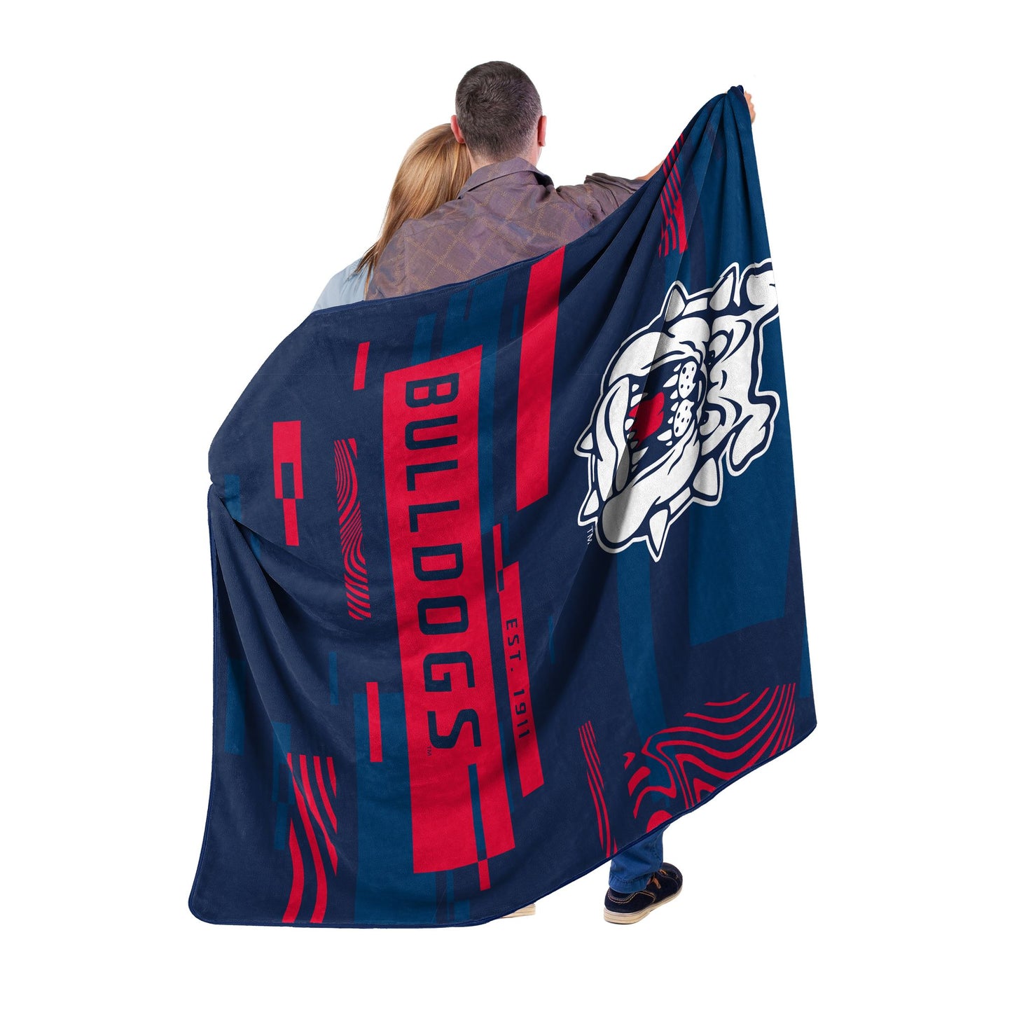 FRESNO STATE OFFICIAL NCAA "Digitize" Raschel Throw Blanket; 60" x 80"