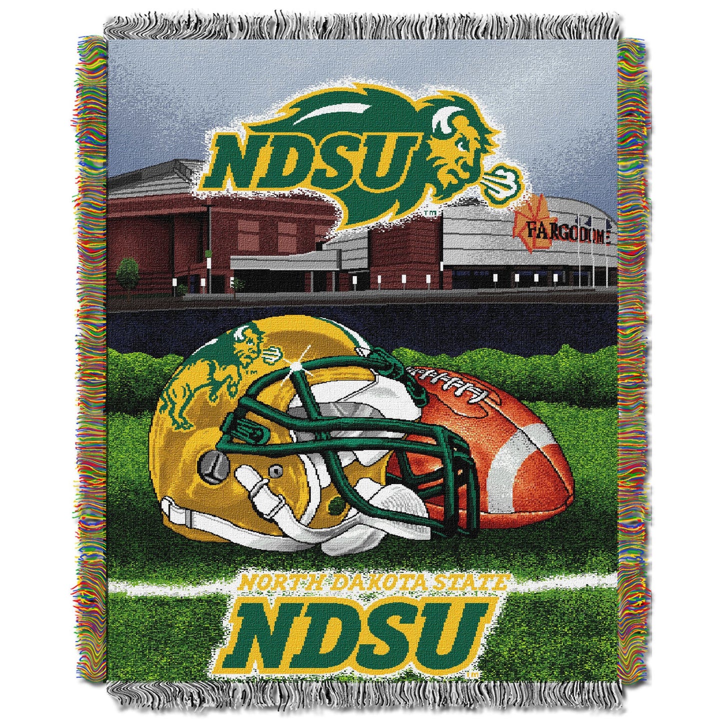 North Dakota State OFFICIAL Collegiate "Home Field Advantage" Woven Tapestry Throw