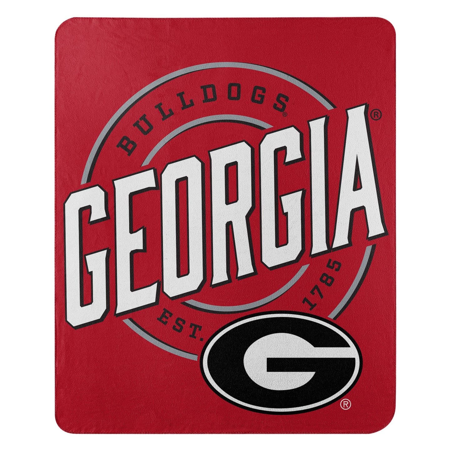 Georgia OFFICIAL NCAA "Campaign" Fleece Throw Blanket; 50" x 60"