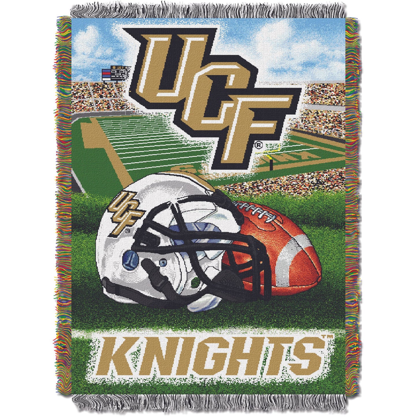 Central Florida OFFICIAL Collegiate "Home Field Advantage" Woven Tapestry Throw