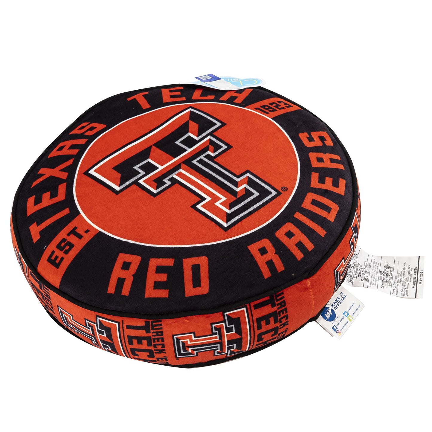 Texas Tech OFFICIAL NCAA 15" Cloud Pillow