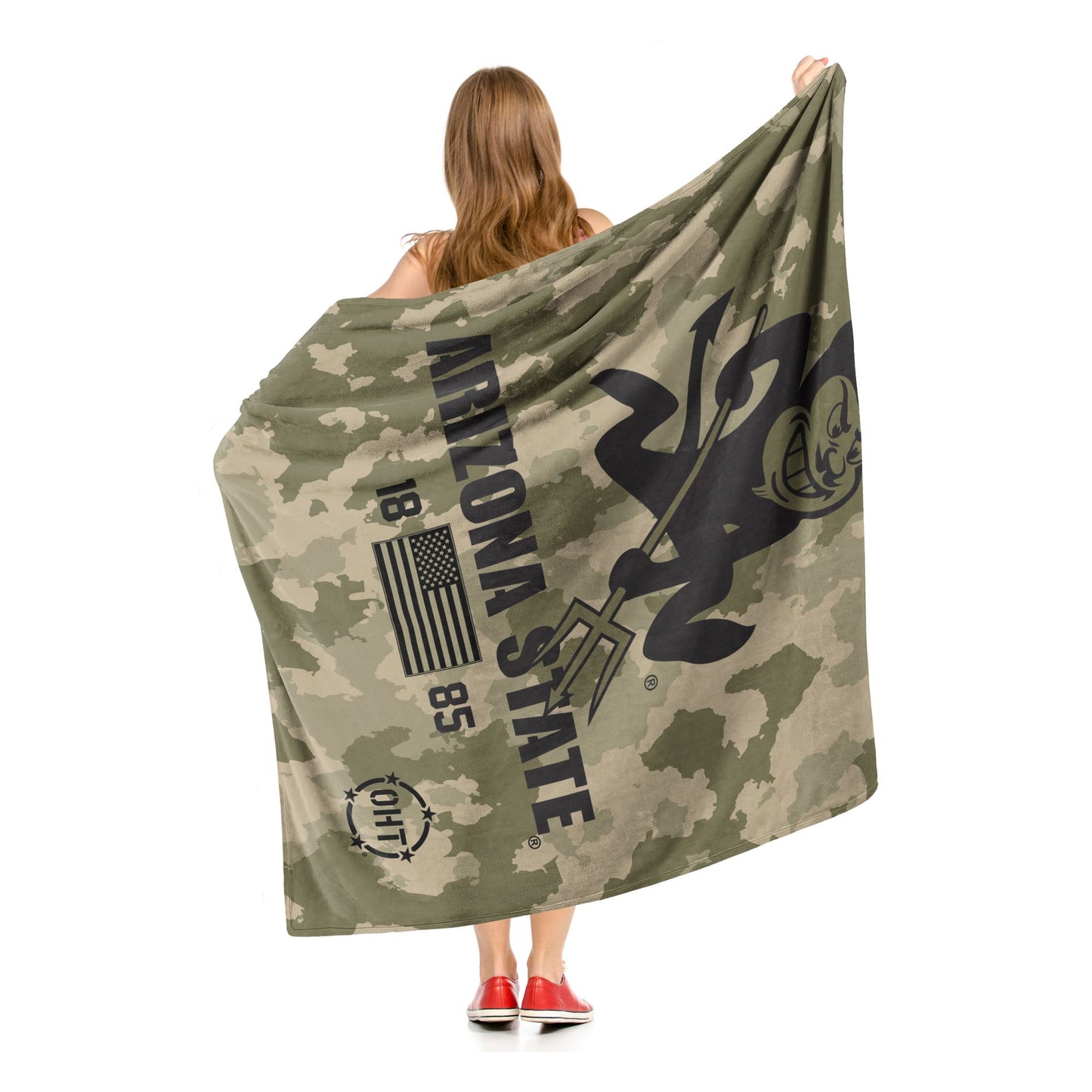 Arizona State OFFICIAL NCAA OHT "Special Ops" Silk Touch Throw Blanket; 50" x 60"