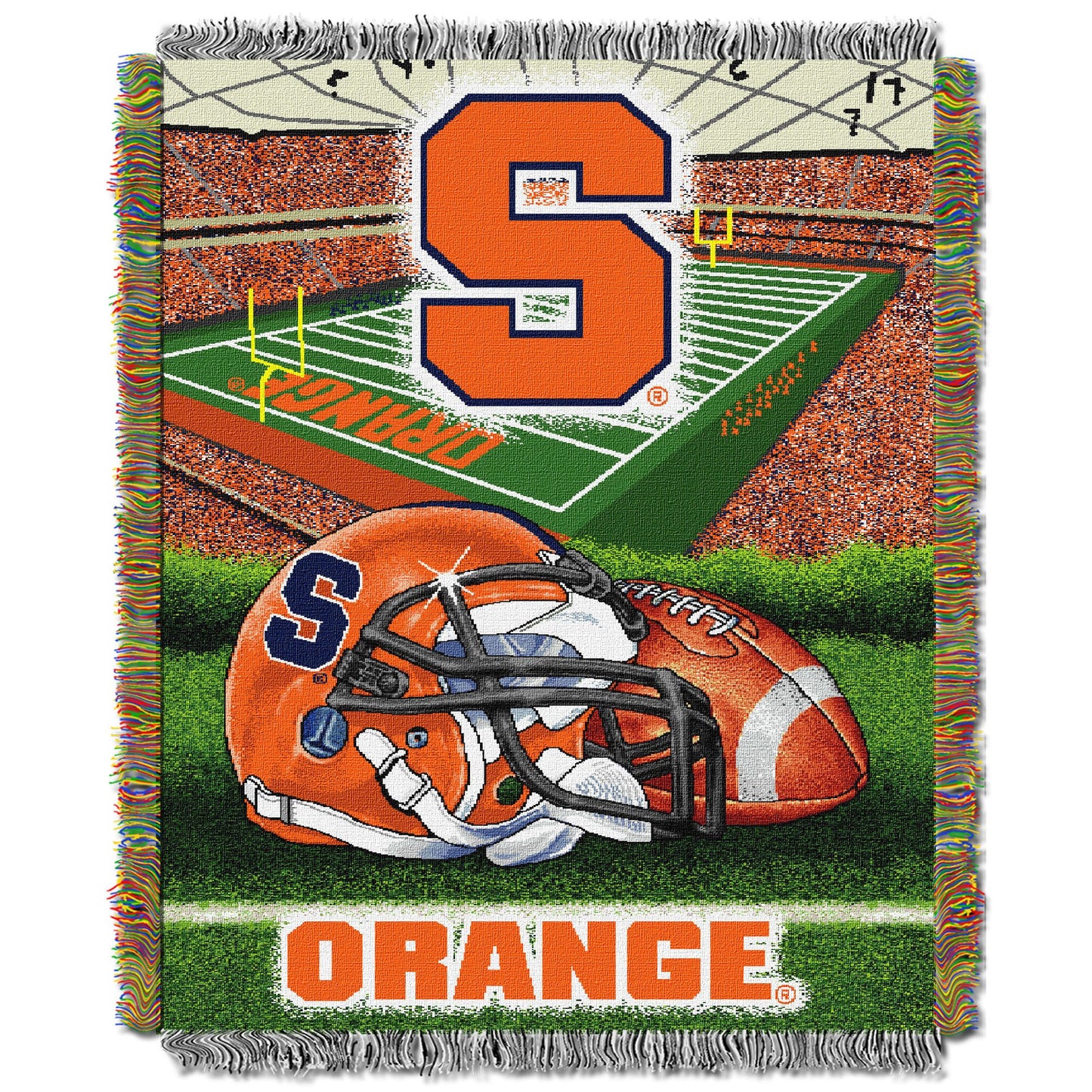 Syracuse OFFICIAL Collegiate "Home Field Advantage" Woven Tapestry Throw