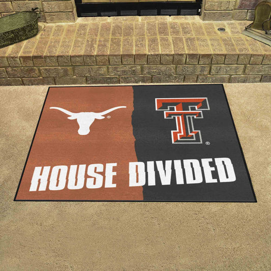 Texas - Texas Tech House Divided Rug 33.75"x42.5"