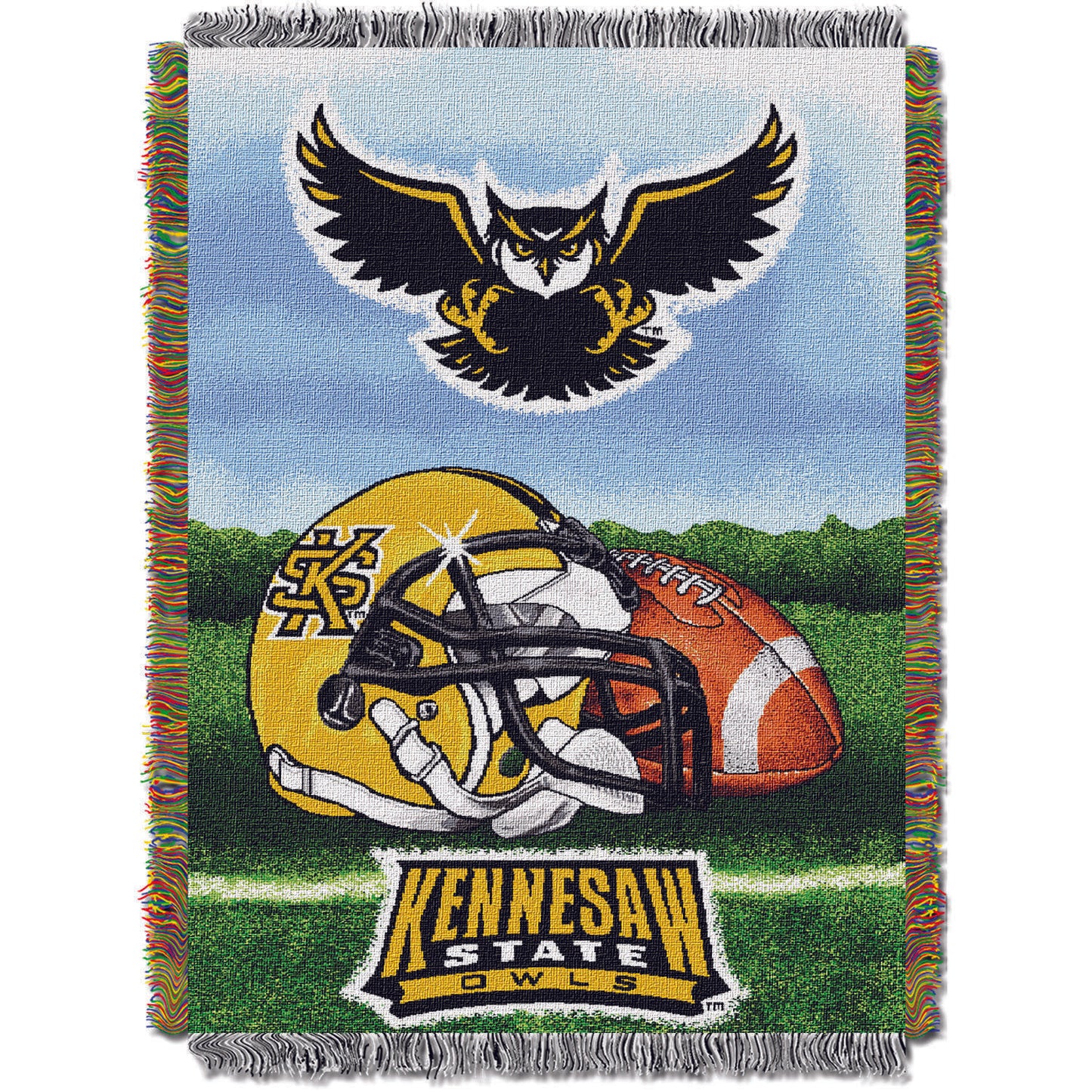 Kennesaw State OFFICIAL Collegiate "Home Field Advantage" Woven Tapestry Throw