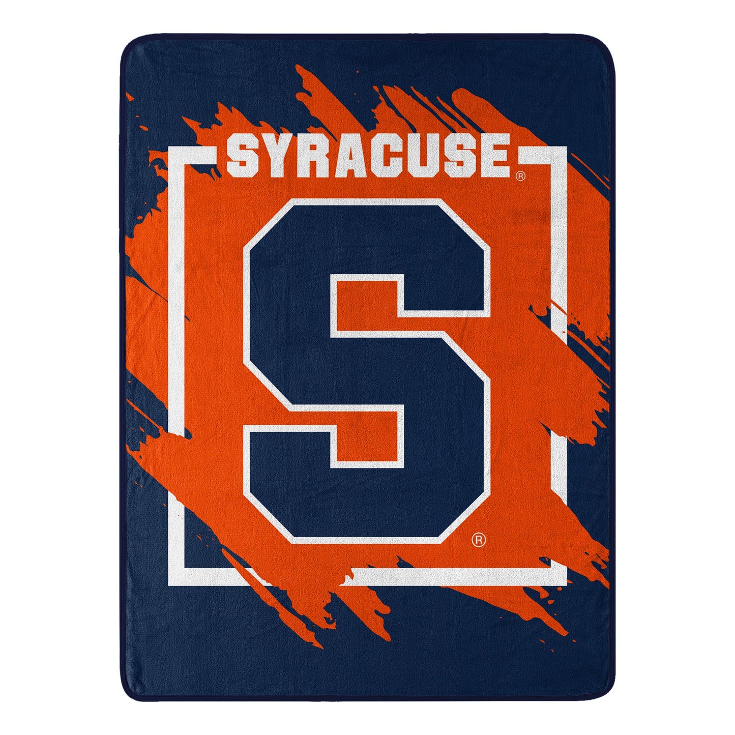 SYRACUSE OFFICIAL NCAA "Halftone" Micro Raschel Throw Blanket; 46" x 60"