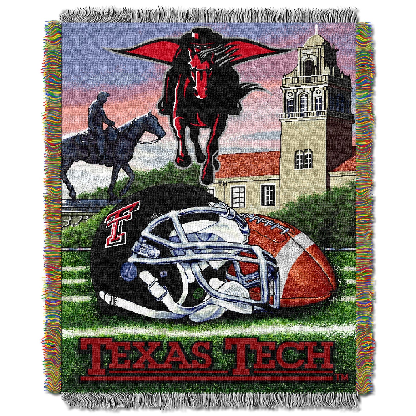 Texas Tech OFFICIAL Collegiate "Home Field Advantage" Woven Tapestry Throw