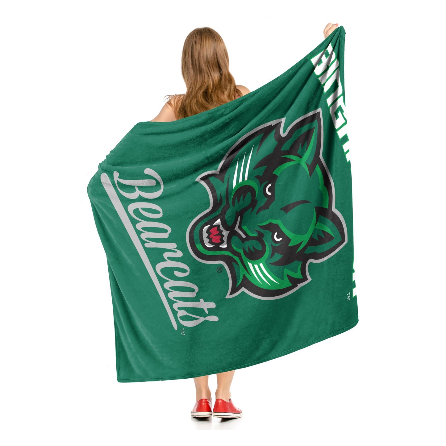 Binghamton OFFICIAL NCAA "Alumni" Silk Touch Throw Blanket; 50" x 60"