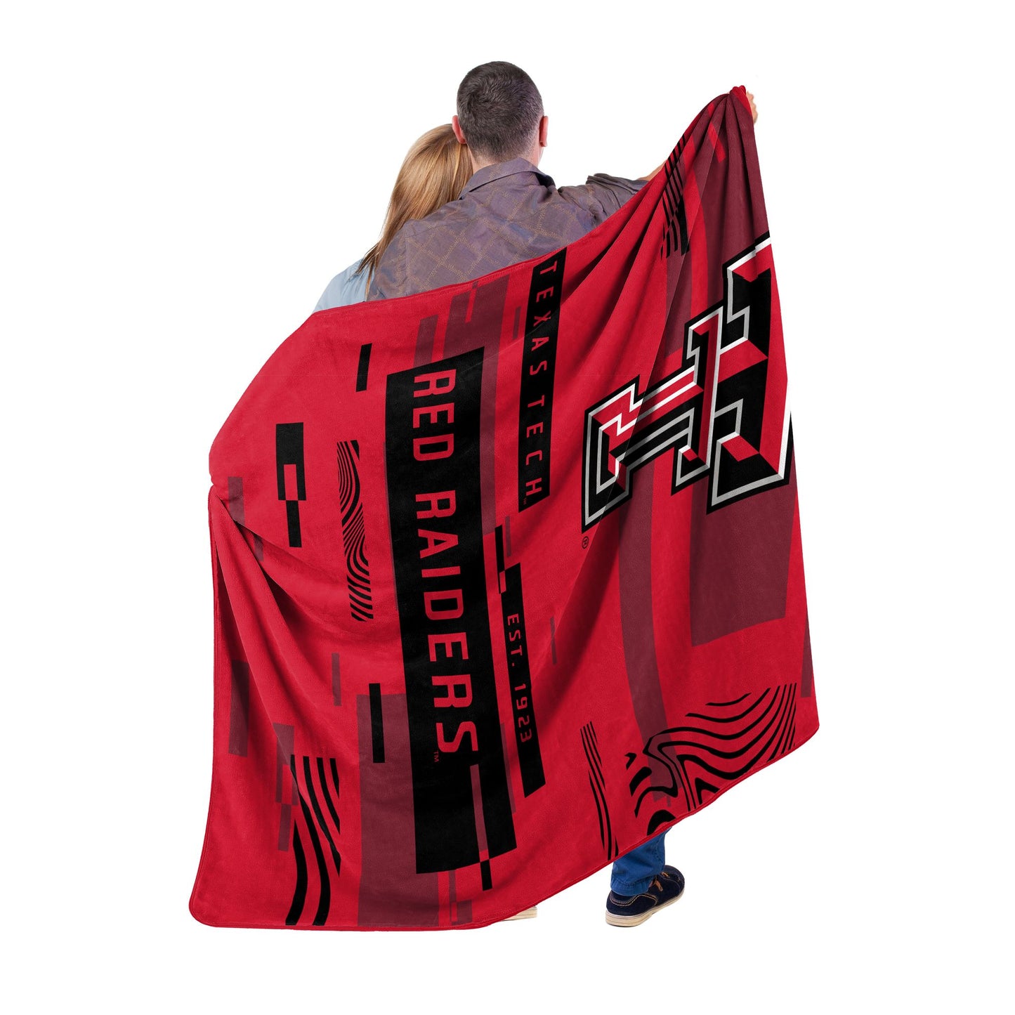 TEXAS TECH OFFICIAL NCAA "Digitize" Raschel Throw Blanket; 60" x 80"