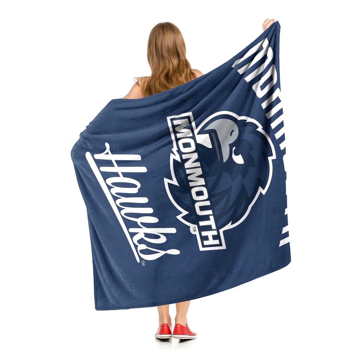 Monmouth OFFICIAL NCAA "Alumni" Silk Touch Throw Blanket; 50" x 60"