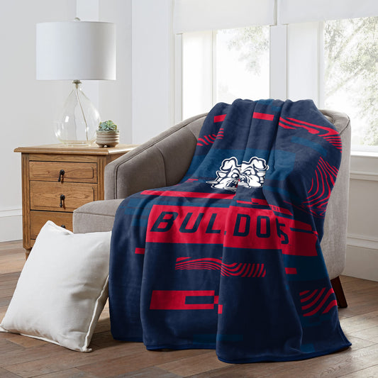 FRESNO STATE OFFICIAL NCAA "Digitize" Raschel Throw Blanket; 60" x 80"
