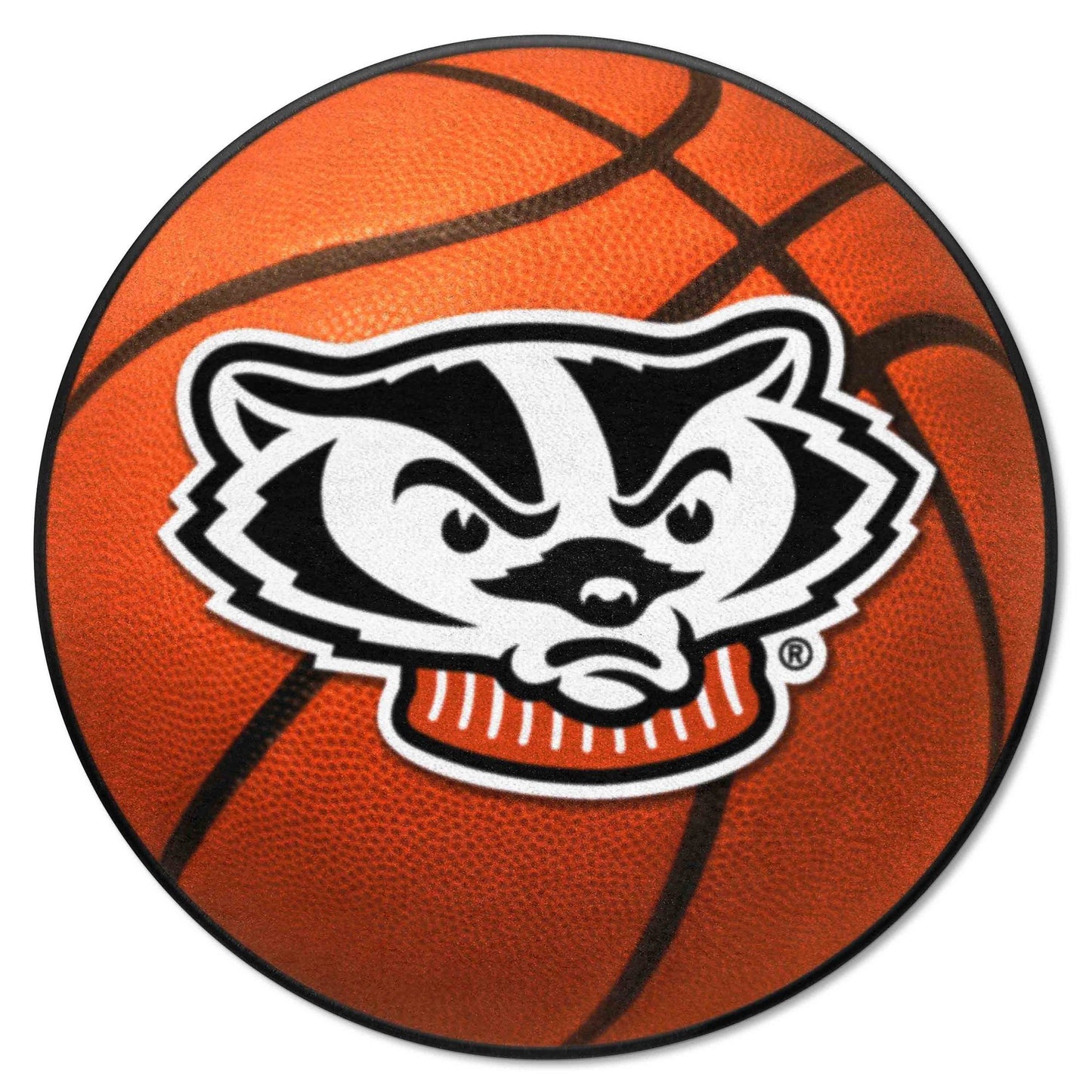 Wisconsin Basketball Mat 27" diameter