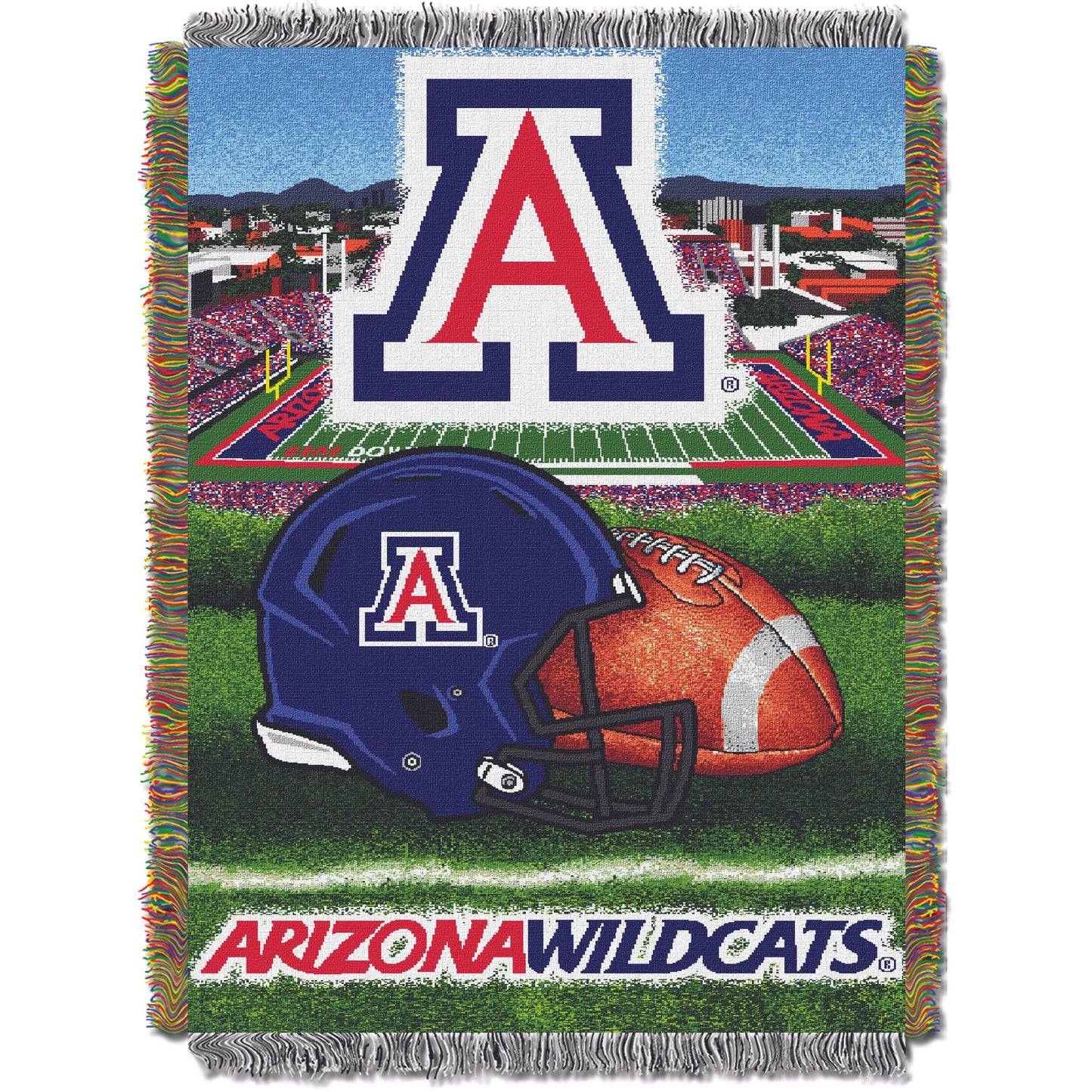 Arizona OFFICIAL Collegiate "Home Field Advantage" Woven Tapestry Throw