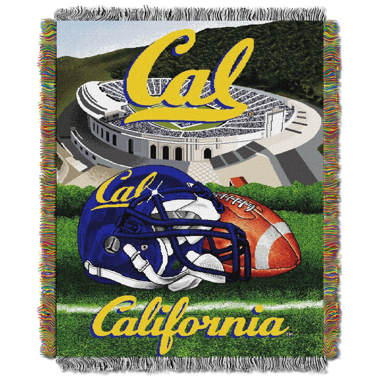 UC Berkley OFFICIAL Collegiate "Home Field Advantage" Woven Tapestry Throw