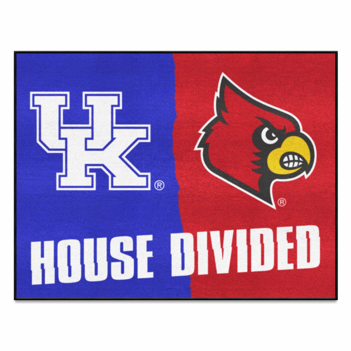 Kentucky - Louisville House Divided Rug 33.75"x42.5"