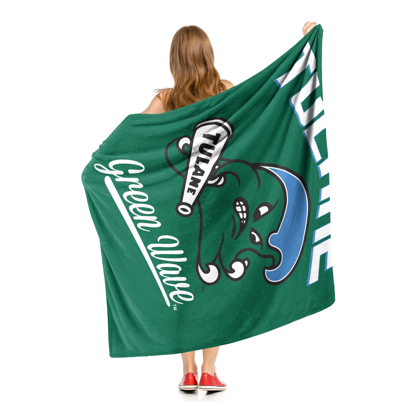 Tulane OFFICIAL NCAA "Alumni" Silk Touch Throw Blanket; 50" x 60"