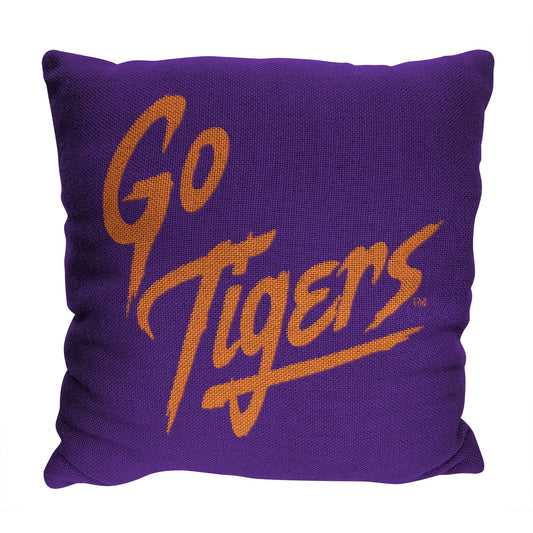 Clemson OFFICIAL NCAA "Invert" Woven Pillow; 20" x 20"