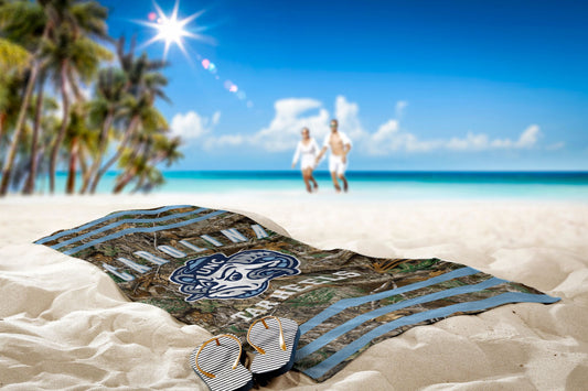 UNC OFFICIAL NCAA Realtree "Stripes" Beach Towel; 30" x 60"