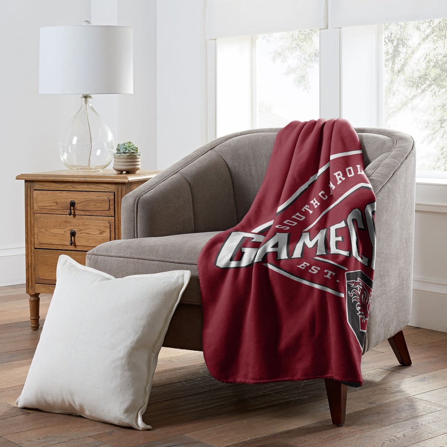 South Carolina OFFICIAL NCAA "Campaign" Fleece Throw Blanket; 50" x 60"
