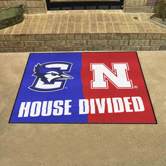 Creighton / Nebraska House Divided Rug 33.75"x42.5"