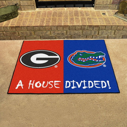 Georgia - Florida House Divided Rug 33.75"x42.5"