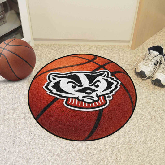 Wisconsin Basketball Mat 27" diameter