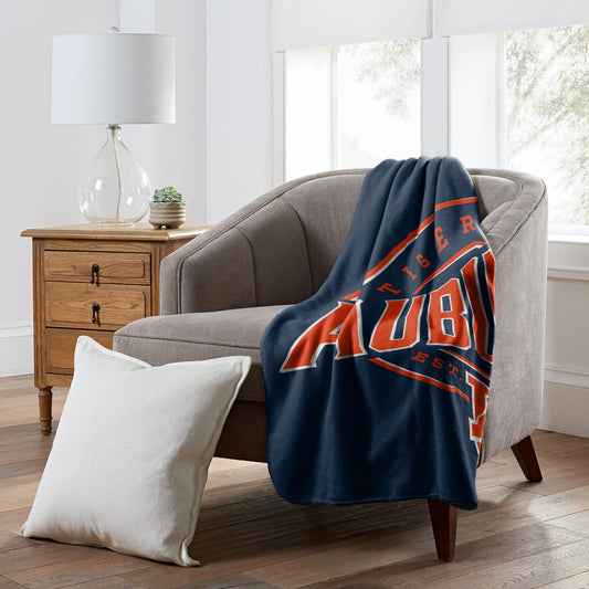 Auburn OFFICIAL NCAA "Campaign" Fleece Throw Blanket; 50" x 60"