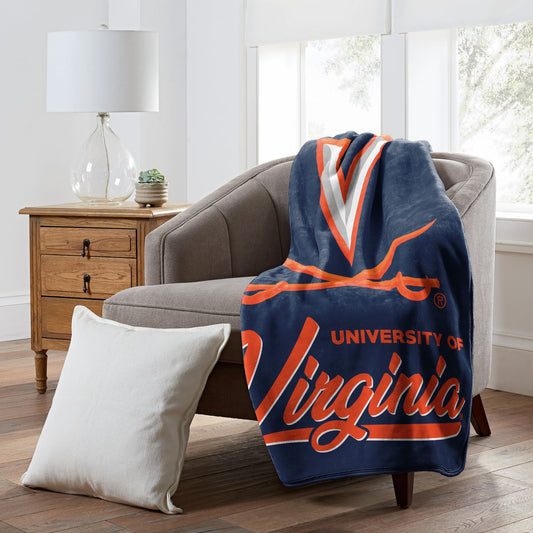 Virginia OFFICIAL NCAA "Signature" Raschel Throw Blanket