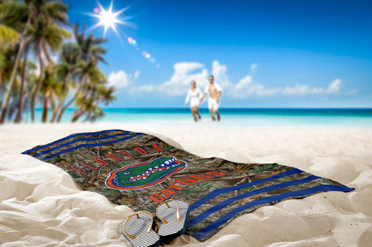 Florida OFFICIAL NCAA Realtree "Stripes" Beach Towel; 30" x 60"