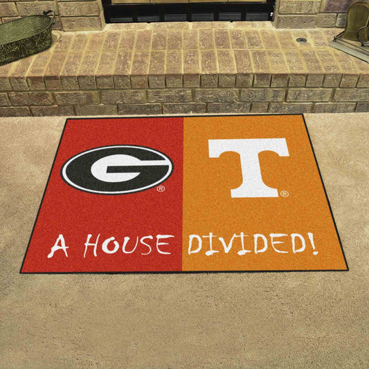 Georgia - Tennessee House Divided Rug 33.75"x42.5"
