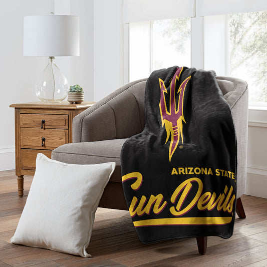 Arizona State OFFICIAL NCAA "Signature" Raschel Throw Blanket